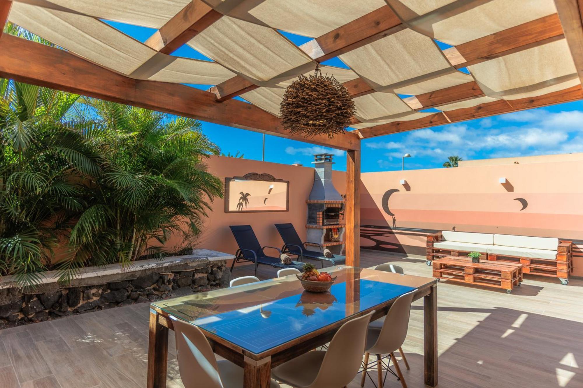 Villa Jacuzzi & Barbecue La Oliva Bagian luar foto